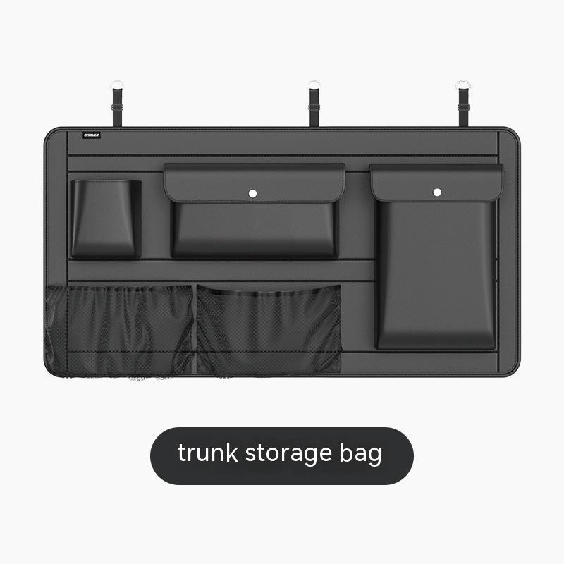Luxury Car Trunk Storage Bag – Foldable Leather Organizer