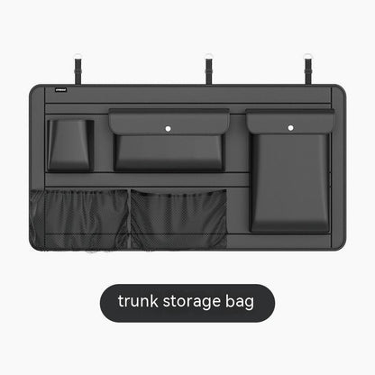 Luxury Car Trunk Storage Bag – Foldable Leather Organizer